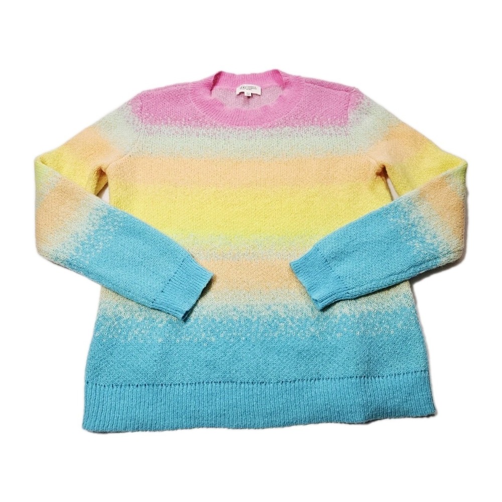 Candace Cameron‎ Bure Sunburst Ombre Sweater XS Striped